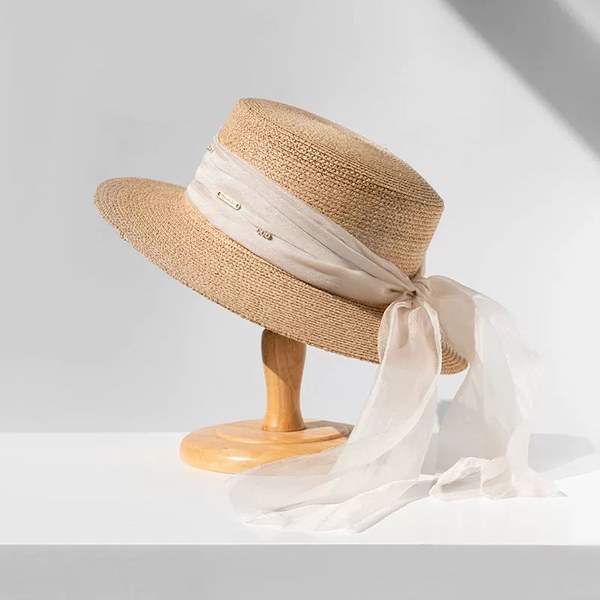 PEARL — Raffia hat
