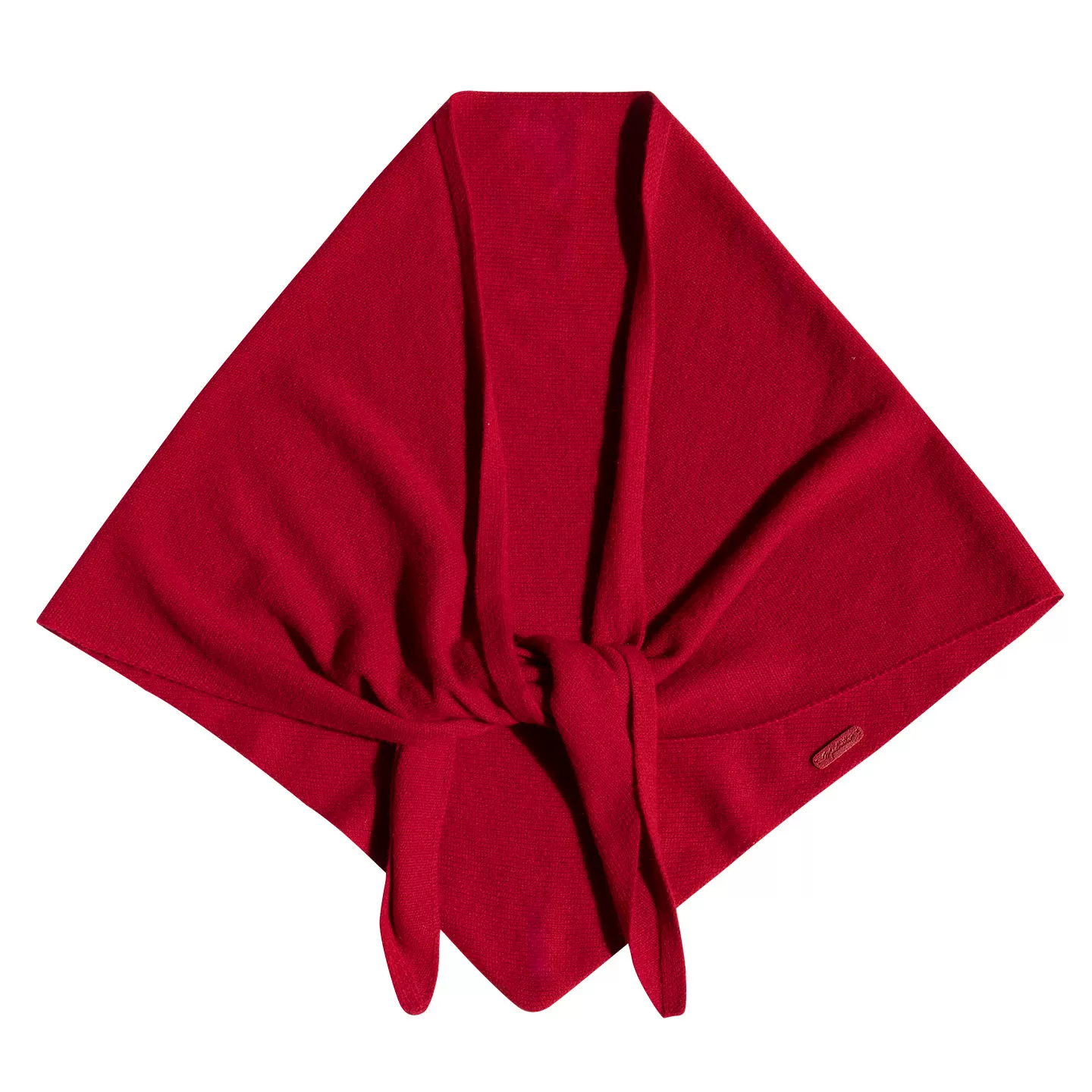 FICHU — Pure wool triangle hat